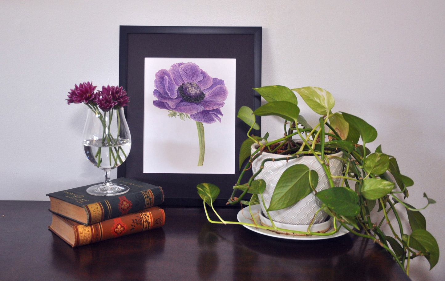Mama's Poppy, Original, Print and Greeting Card, floral collection