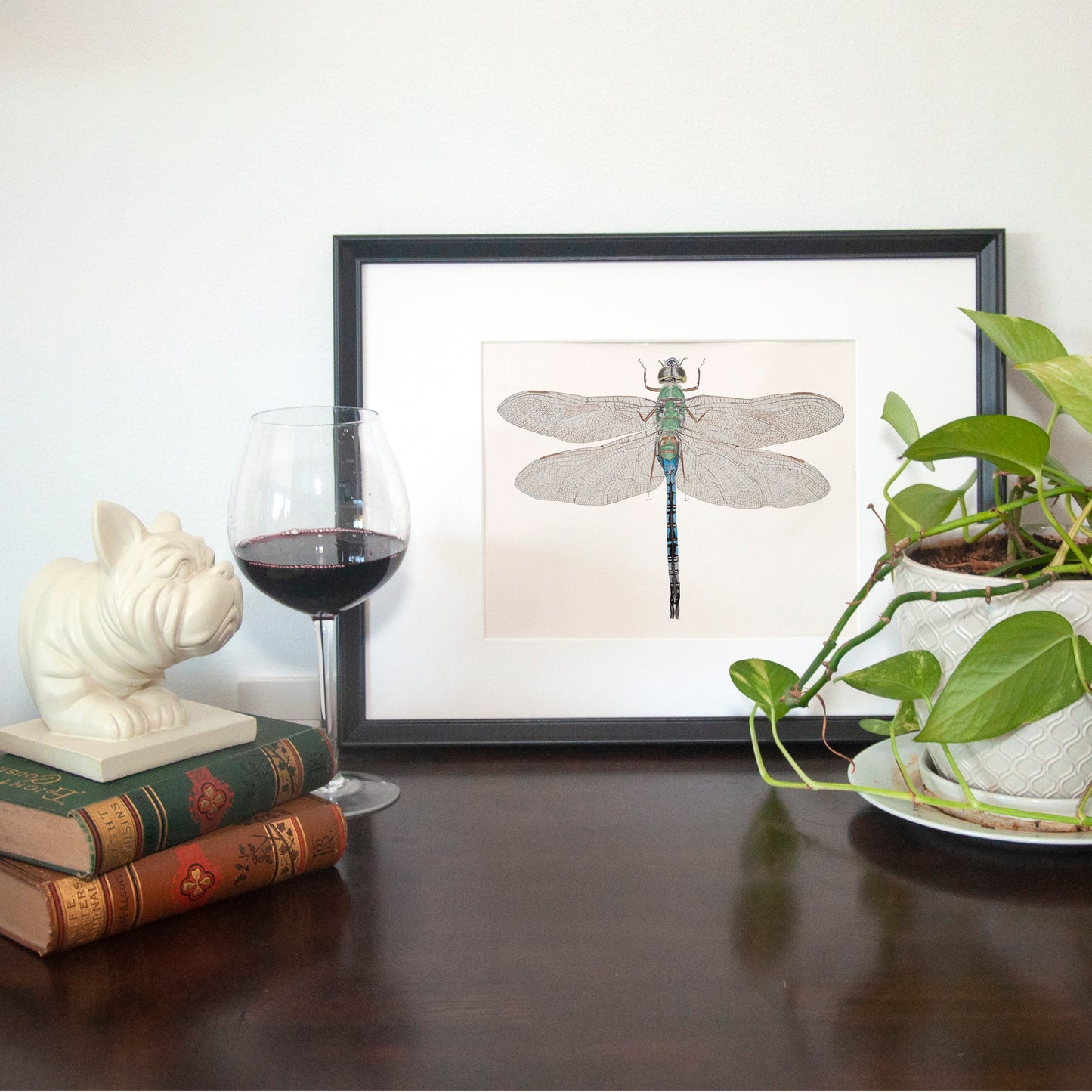 Dragonfly Print and Greeting Card, fauna collection