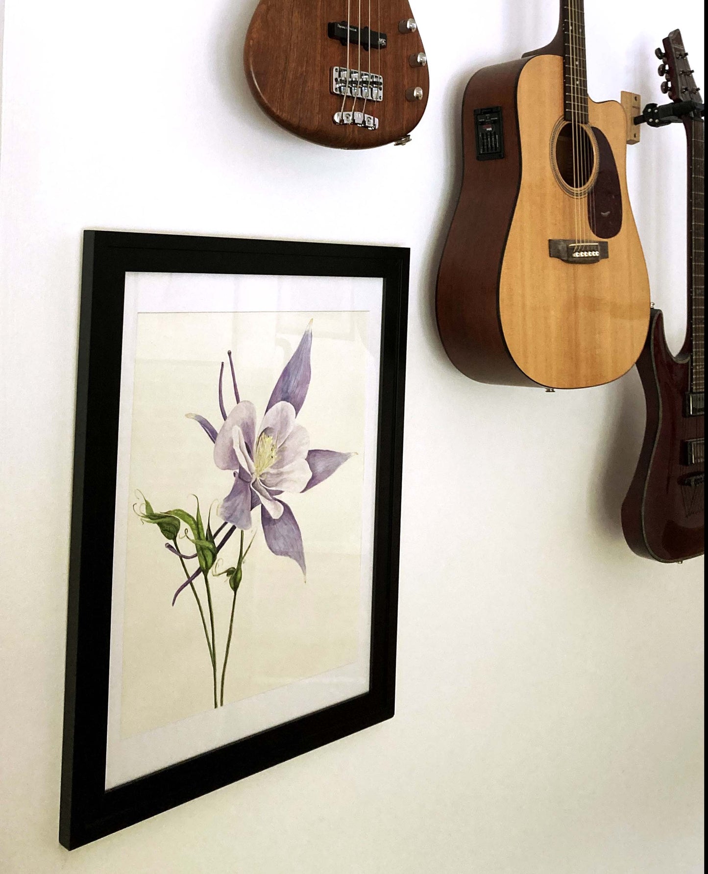 Columbine Print, and Greeting Card, Floral Collection