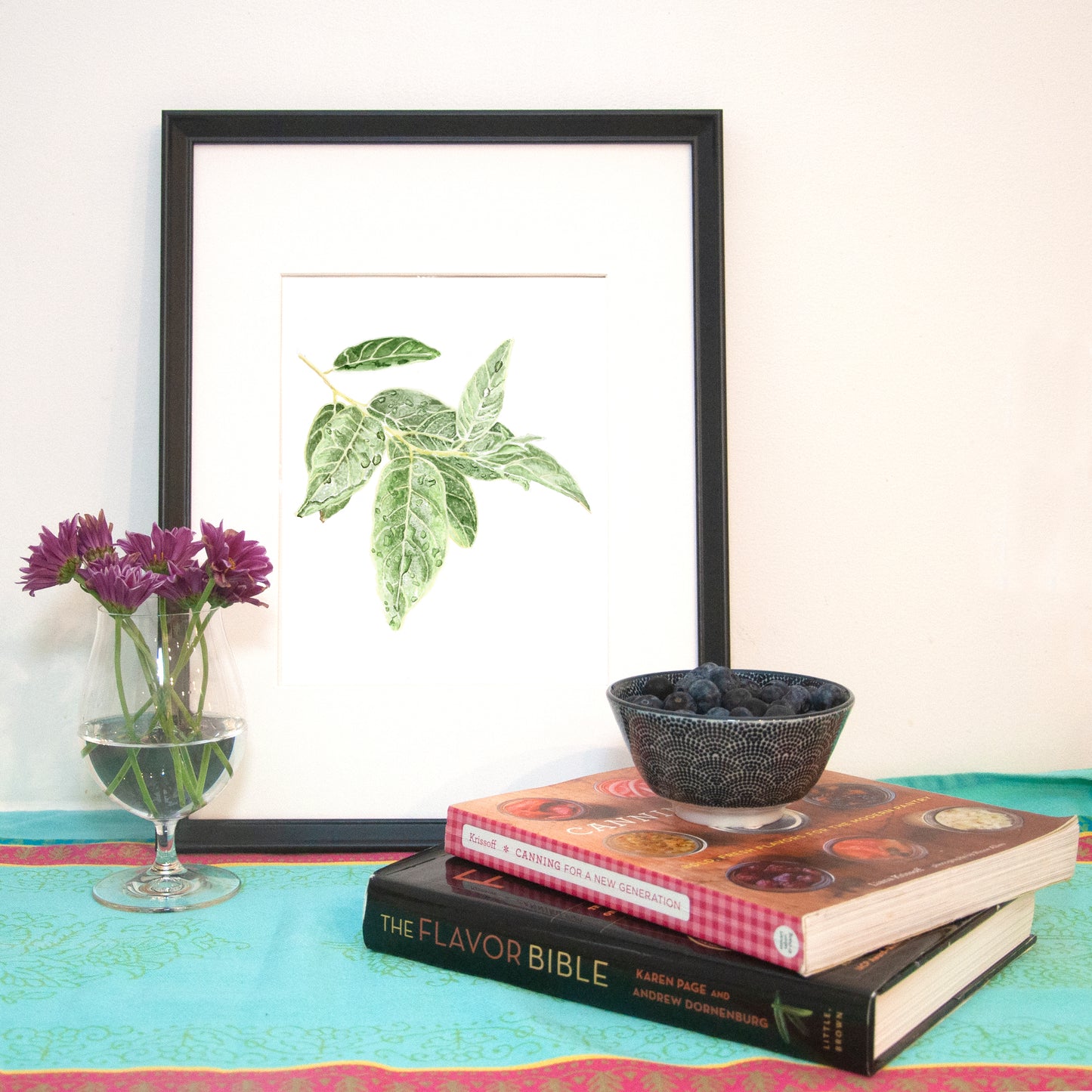 Rainy Morning Print and Greeting Card, floral collection