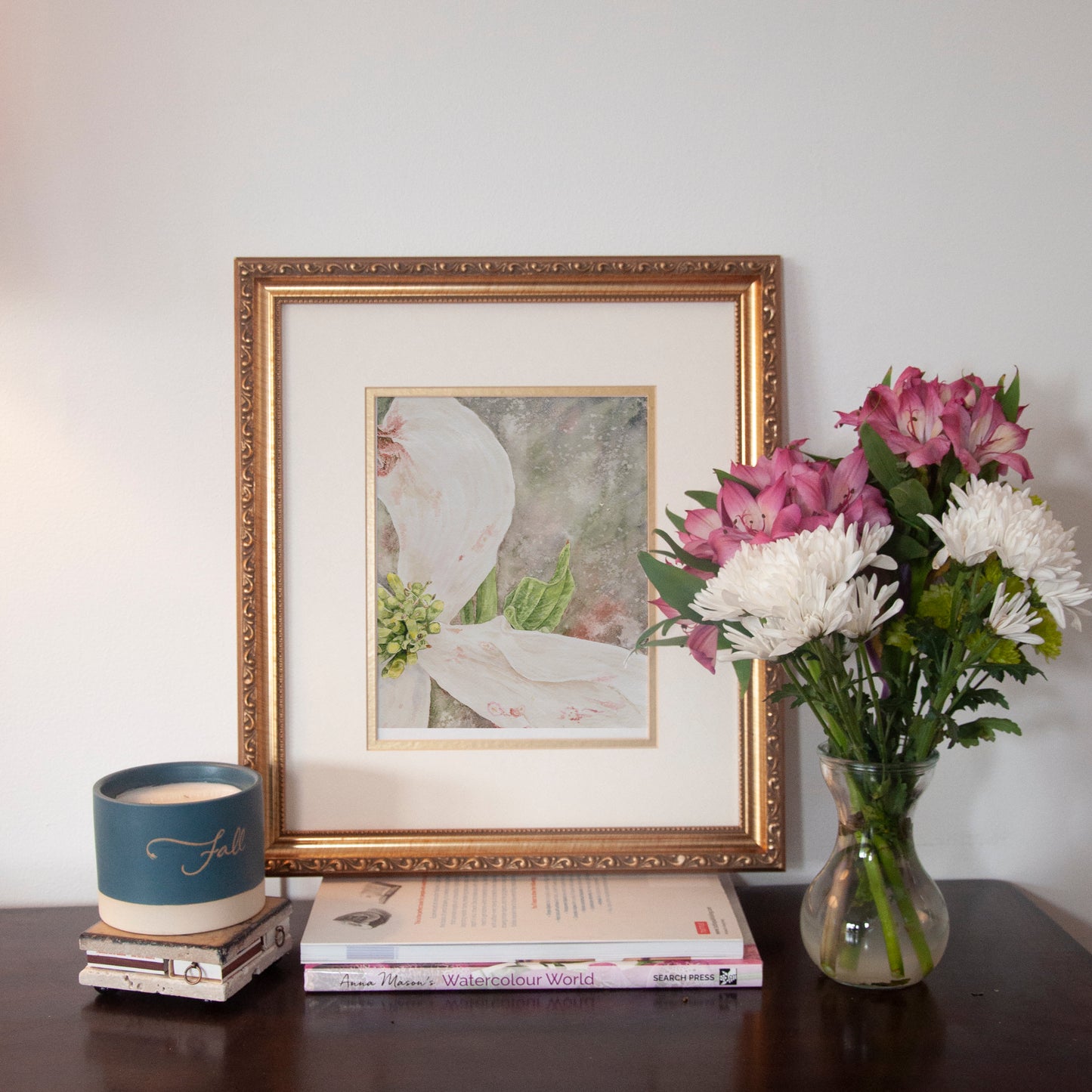 Galaxy Dogwood Print and Greeting Card, floral collection
