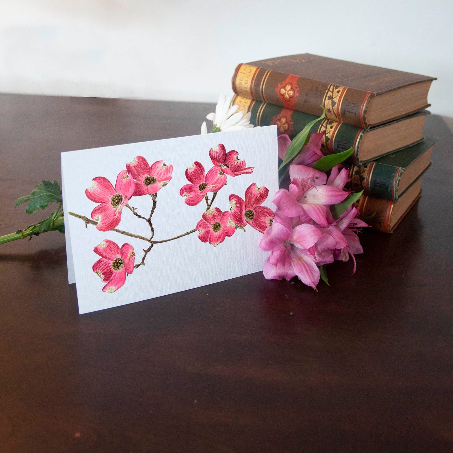 Pretty in Pink, Blank card set of 5, personalized card, watercolor card, mothers day, thank you, anniversary, birthday, all occasion card